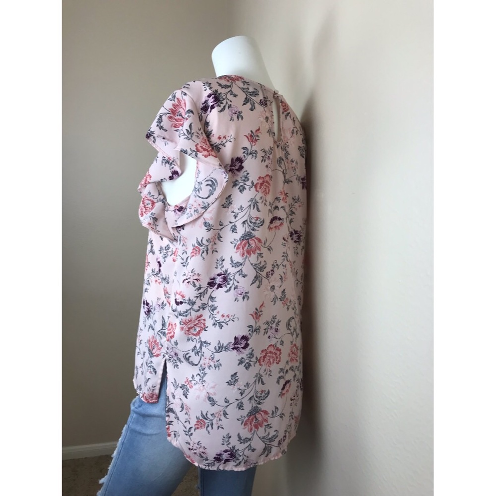 Label by Rachel Roy floral top L